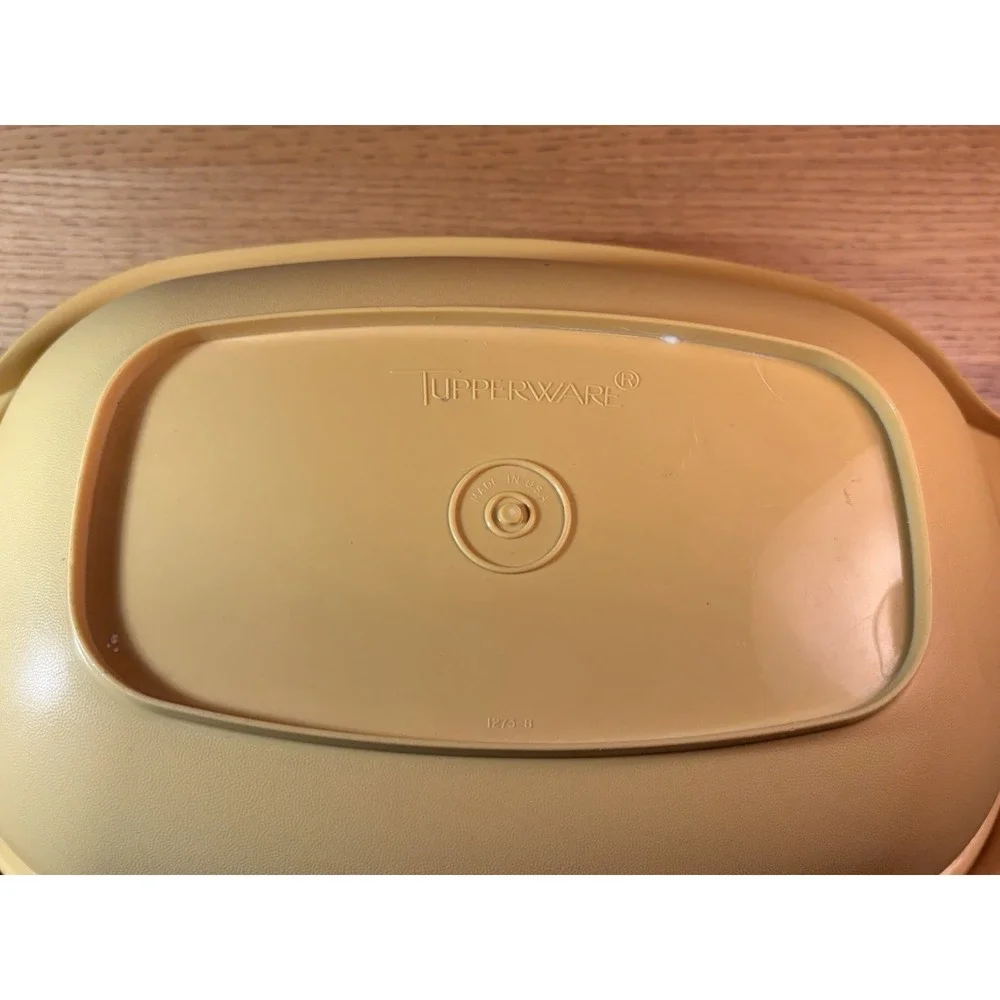 Vintage Tupperware 1273,74,75 Microwave Vegetable Steamer Gold 3 Piece USA